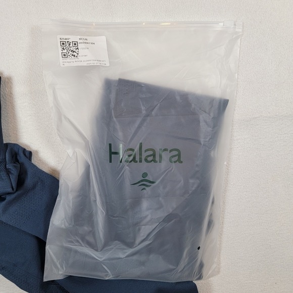 Halara Lot of 2 Seamless Flow High Waist Tummy Control Lift Leggings M 7/8 Navy - Picture 3 of 9